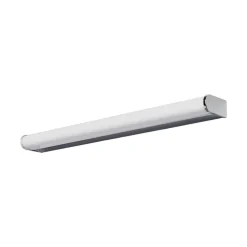Lindby LED wandlamp Philippa, afgerond, 58cm, chroom, IP44