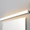 Lindby LED wandlamp Philippa, hoekig, 89 cm, chroom, IP44