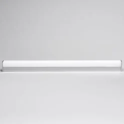 Lindby LED wandlamp Philippa, hoekig, 89 cm, chroom, IP44