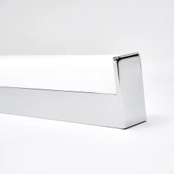 Lindby LED wandlamp Philippa, hoekig, 89 cm, chroom, IP44