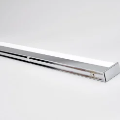 Lindby LED wandlamp Philippa, hoekig, 89 cm, chroom, IP44