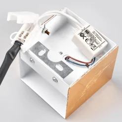 Lindby LED wandlamp Quentin, 9 cm breed, goudkleurig, metaal