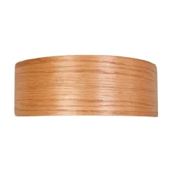 Lindby LED wandlamp Rafailia, breedte 23cm, hout, 3.000 K