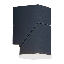 Lindby LED wandlamp Sally, 15 cm, antraciet, IP54