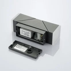 Lindby LED wandlamp Sally, 22 cm, antraciet, IP54, sensor