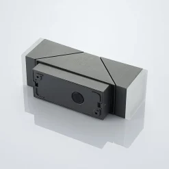 Lindby LED wandlamp Sally, 22 cm, antraciet, IP54, sensor