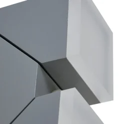 Lindby LED wandlamp Sally, 22 cm, grijs, IP54, sensor