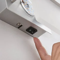 Lindby LED wandlamp Yorick, hoogte 18 cm, aluminium, wit, metaal