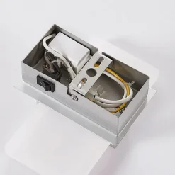 Lindby LED wandlamp Yorick, hoogte 18 cm, aluminium, wit, metaal