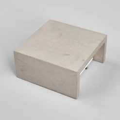 Lindby LED wandlamp Yva, grijs, beton, 13 x 13 cm, omhoog/omlaag