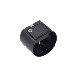 Lindby LED-buitenwandlamp Nivar, rond, zwart, IP54