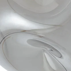 Lindby Lelia plafondlamp, rookgrijs, glas, Ø 35 cm