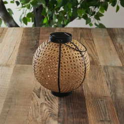 Lindby Lemark LED-lantaarn op zonne-energie, wereldbol, draagbaar