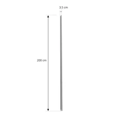 Lindby Linaro stroomrail, 2 m, wit, 1-fase railsysteem
