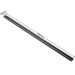 Lindby Linaro stroomrail, 1 m, zwart, 1-fase railsysteem