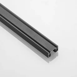 Lindby Linaro stroomrail, 1 m, zwart, 1-fase railsysteem