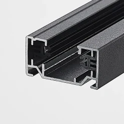 Lindby Linaro stroomrail, 1 m, zwart, 1-fase railsysteem