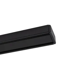 Lindby Linaro stroomrail, 50 cm, zwart, 1-fase railsysteem