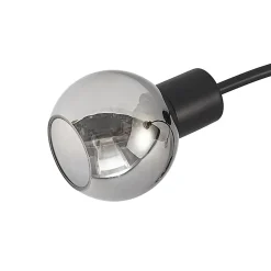 Lindby Lioma plafondlamp, 4-lamps, zwart