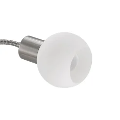 Lindby Lioma wandlamp met flexibele arm, nikkel