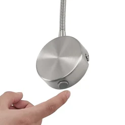 Lindby Lioma wandlamp met flexibele arm, nikkel