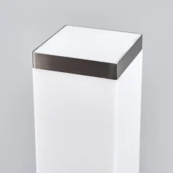 Lindby Lorian sokkellamp, 45 cm, roestvrij staal, IP44, E27