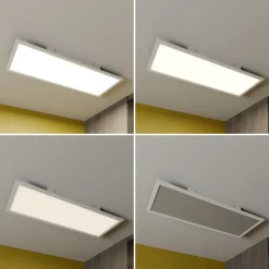 Lindby Luay LED paneel, 80 x 30 cm, wit, 3000-6000K