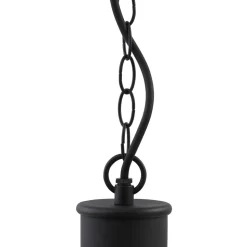 Lindby Luciane buiten hanglamp, zwart, aluminium, Ø 31,8 cm