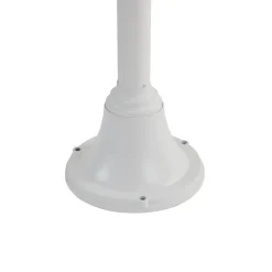 Lindby Madea buitenlamp, wit, 2-lamps, 213 cm, E27, IP44