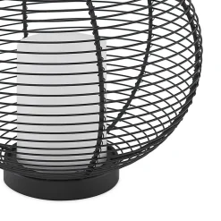 Lindby Mairuna LED solar-lantaarn, zwart, 22,7 cm