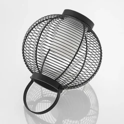 Lindby Mairuna LED solar-lantaarn, zwart, 22,7 cm