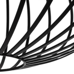 Lindby Maivi plafondlamp, zwart, 40 cm, ijzer, kooi