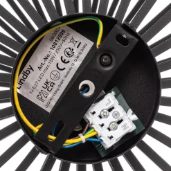 Lindby Maivi plafondlamp, zwart, 40 cm, ijzer, kooi