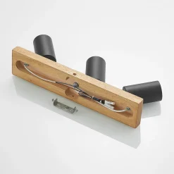 Lindby Maniva plafondspot, 44cm, 3-lamps, zwart, GU10