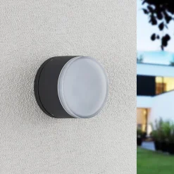 Lindby Mathea LED buiten-plafondlamp, cilinder