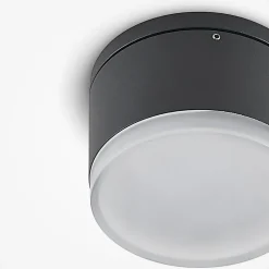 Lindby Mathea LED buiten-plafondlamp, cilinder