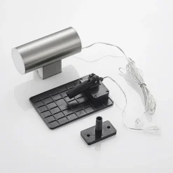 Lindby Maurun LED solarwandlamp, zilver