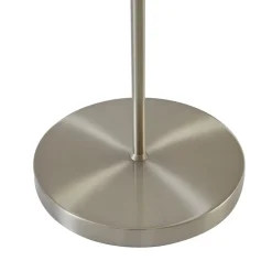 Lindby Melanie vloerlamp, grijs, stof, Ø 36 cm, 2-lamps.