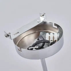 Lindby Melia plafondlamp, zwart/bruin, textiel, Ø 56cm