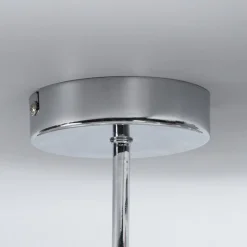 Lindby Melia plafondlamp, paars/roze/oranje, textiel, Ø56cm