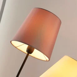 Lindby Melis vloerlamp, 130 cm, 3-lamps, textiel