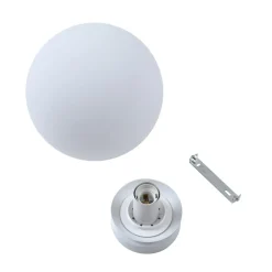 Lindby Meriala plafondlamp wit, glas Ø 25cm