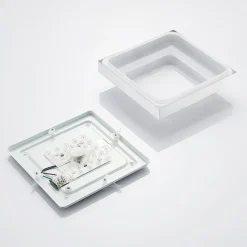 Lindby Mirco LED plafondlamp, hoekig, 27 cm