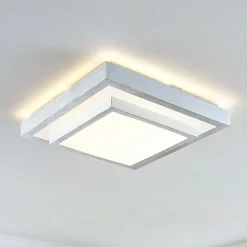 Lindby Mirco LED plafondlamp, hoekig, 37,5cm