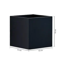 Lindby Mirza aluminium-wandlamp, hoekig, zwart