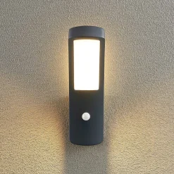 Lindby Moshe LED buiten wandlamp met sensor
