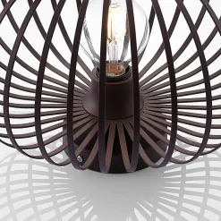 Lindby Nahele plafondlamp, bruin, metaal, Ø 40 cm, E27