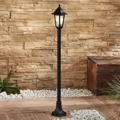 Lindby Nane tuinpadverlichting, 122 cm, lantaarn, zeewaterbestendig, E27