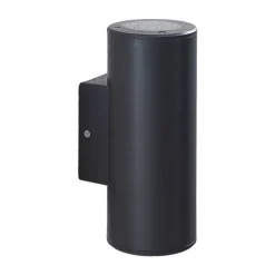 Lindby Nati buitenwandlamp, 22 cm, antraciet, IP54, rond