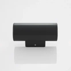 Lindby Nati buitenwandlamp, 22 cm, antraciet, IP54, rond